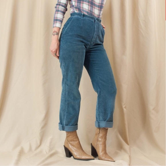 Vintage Pants - ❤️SOLD ON DEPOP❤️ Vintage 70s Corduroy Trousers